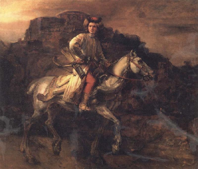 REMBRANDT Harmenszoon van Rijn The Polish Rider oil painting image